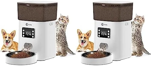 Ciays Automatic Cat Feeders, 4L Cat Food Dispenser Up To 20, 6 Meals Per Day, Pet Dry Food Dispenser For Small Medium Cats Dogs, Dual Power Supply & Voice Recorder, White 9 Ciays Automatic Cat Feeders, 4L Cat Food Dispenser Up To 20, 6 Meals Per Day, Pet Dry Food Dispenser For Small Medium Cats Dogs, Dual Power Supply & Voice Recorder, White - Image 7