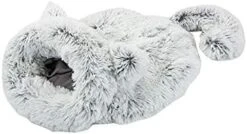 YangYan 1PC Funny Soft Pet Cat Bed House Mats Deep Sleep Pet Sleeping Bag Pet Pad Kennel Cat Litter Warm Pet Nest Cave (Color : Gray) -Pet Products Shop 41TPRg0XatL. AC