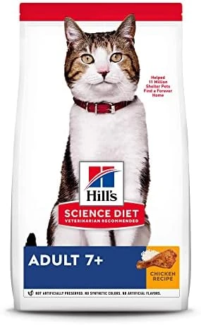 Hill's Science Diet Dry Cat Food, Adult 7+ For Senior Cats, Chicken Recipe, 7 Lb. Bag 8 Hill's Science Diet Dry Cat Food, Adult 7+ For Senior Cats, Chicken Recipe, 7 Lb. Bag - Image 6