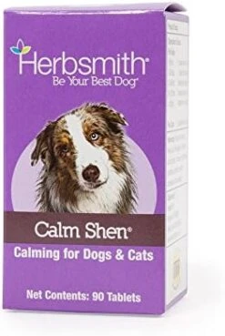 Herbsmith Calm Shen – Herbal Blend For Dogs & Cats – Natural Anxiety Remedy For Dogs & Cats – Feline And Canine Calming Supplement – 75g Powder -Pet Products Shop 41TtGPobuTL. AC