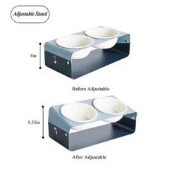 Lkeiyay Ceramic Dog Bowls With Stand - Elevated Raised And Tilted Dog Bowls For Small Dogs,Food And Water Feeding Set -Pet Products Shop 41UF9f3JXJL
