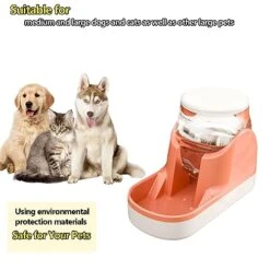 Kathson Automatic Dog Water Dispenser 1 Gallon Gravity Cat Water Dispenser Dogs Water Station Bowl Large Capacity Feeder Waterer Pet Drinking Fountain Pink 19 Kathson Automatic Dog Water Dispenser 1 Gallon Gravity Cat Water Dispenser Dogs Water Station Bowl Large Capacity Feeder Waterer Pet Drinking Fountain Pink -Pet Products Shop 41Ui9MwxcnL