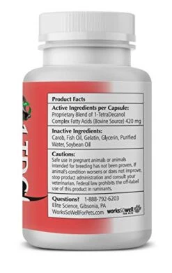 WorksSoWell 1TDC Dual Action Natural Support – 60 Twist Off Soft Gels | Delivers 4 Health Benefits For Dogs & Cats | Supports Oral, Hip & Joint Health, Muscle & Stamina Recovery, Skin & Coat Health -Pet Products Shop 41Ujlp1tNWL