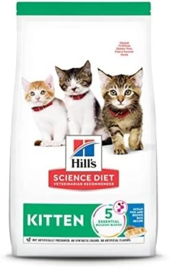 Hill's Science Diet Kitten Ocean Fish & Brown Rice Recipe Dry Cat Food, 3.5 Lb. Bag -Pet Products Shop 41VHYYYlXUL. AC 1