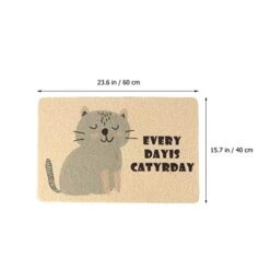 Outdoor Mats Cat Litter Mat, Cat Pad Cat Food Feeding Mat Pet Cushion Cat Litter Pad Washable Dog Cat Mat For Litter Boxes， Grey Cat Pattern Electric Litter Box -Pet Products Shop 41Vmkkzv4hL