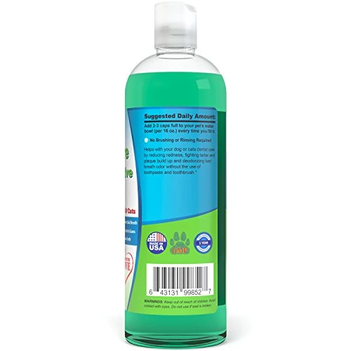Particular Paws Fresh Breath Water Additive For Dogs And Cats - For Clean Teeth, Healthy Gums And Oral Care - 16oz 4 Particular Paws Fresh Breath Water Additive For Dogs And Cats - For Clean Teeth, Healthy Gums And Oral Care - 16oz - Image 2