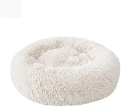 YangYan Soft Long Plush Cat Bed Round Plush Cat Bed House Round Pet Dog Bed For Small Dogs Cats Nest Winter Warm Sleeping Bed Puppy Mat (Color : A, Size : 40cm) -Pet Products Shop 41W EYtNm4L. AC
