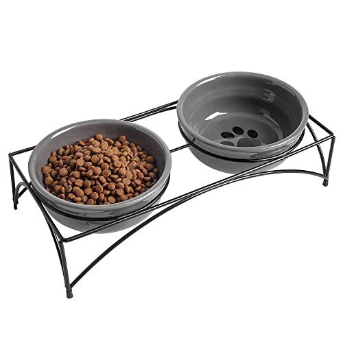 Y YHY Cat Food Bowls, Elevated Cat Bowls, Raised Pet Food Water Bowls With Stand, Ceramic Pet Bowls For Cat Or Dogs, 12 Ounces Cat Dishes, Grey 3 Y YHY Cat Food Bowls, Elevated Cat Bowls, Raised Pet Food Water Bowls With Stand, Ceramic Pet Bowls For Cat Or Dogs, 12 Ounces Cat Dishes, Grey
