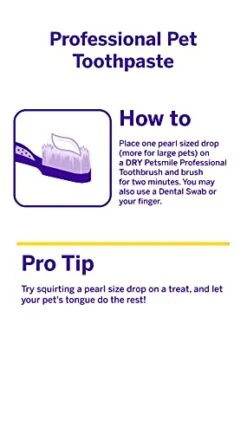 Petsmile Professional Pet Toothpaste | Cat & Dog Dental Care | Controls Plaque, Tartar, & Bad Breath | Only VOHC Accepted Toothpaste | Teeth Cleaning Pet Supplies (London Broil, 4.2 Oz) -Pet Products Shop 41WxgGHw33S