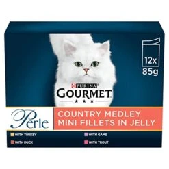Gourmet Perle Country Medley In Jelly 12 X 85 G (Pack Of 4, Total 48 Pouches)