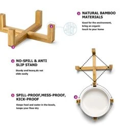 Y YHY 40oz Cat Treat Cookie Jar & 24oz Ceramic Dog And Cat Bowl Set -Pet Products Shop 41YE5Q3XNjL