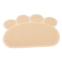 Litter Mat Bowl Shaped Accessory Water Puppies Tray Under Dogs Litter Use Feeding Non- Training Mat Kitten Place Food Daily Paw Indoor Cushion Home Cat For Pet Blanket Pad 4pcs And -Pet Products Shop 41YapydHonL