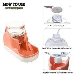 Kathson Automatic Dog Water Dispenser 1 Gallon Gravity Cat Water Dispenser Dogs Water Station Bowl Large Capacity Feeder Waterer Pet Drinking Fountain Pink 20 Kathson Automatic Dog Water Dispenser 1 Gallon Gravity Cat Water Dispenser Dogs Water Station Bowl Large Capacity Feeder Waterer Pet Drinking Fountain Pink -Pet Products Shop 41ZFEiSUHqL