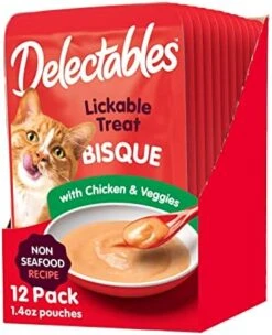 Delectables Bisque Non-Seafood Lickable Wet Cat Treats, Variety Pack, 12 Count (Pack Of 1) -Pet Products Shop 41a1smm mRL. AC