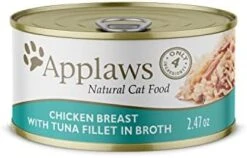 Applaws Natural Wet Cat Food, 16 Pack, Limited Ingredient Food For Cats, Chicken Selection Variety Pack In Broth, 2.47 Oz Cans -Pet Products Shop 41bOcctnziL. AC