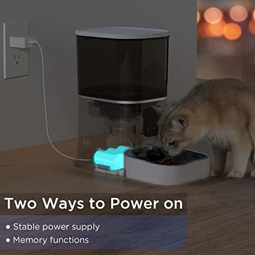 Mocoline Automatic Cat Feeders, 5G WiFi Cat Food Dispenser Auto Timed Smart Bluetooth 4L With APP Timer For Cat, Dog, Pet, Dry Food, Indoor 6 Mocoline Automatic Cat Feeders, 5G WiFi Cat Food Dispenser Auto Timed Smart Bluetooth 4L With APP Timer For Cat, Dog, Pet, Dry Food, Indoor - Image 4