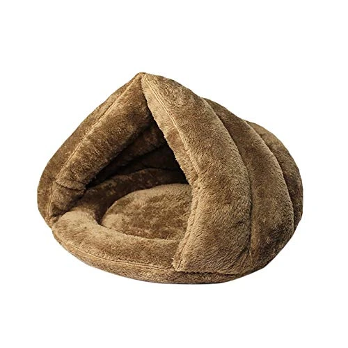 Watonic Cat Bed Winter Warm Triangular Cat Litter Pet Kennel And Dog Mat Thick Sleeping Bag Bed For Cats & Small Dogs Calming Cozy Covered Cushion Cuddlers Burrowers(B,26x36x4cm) 3 Watonic Cat Bed Winter Warm Triangular Cat Litter Pet Kennel And Dog Mat Thick Sleeping Bag Bed For Cats & Small Dogs Calming Cozy Covered Cushion Cuddlers Burrowers(B,26x36x4cm)