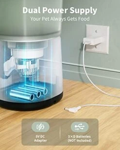 Automatic Cat Feeder, Arspic 4L Auto Cat Food Dispenser With Programmable Timer Feeder And Portion Control Automatic Pet Food Feeder For Small & Medium Cats Dogs With Desiccant Bag & Voice Recorder -Pet Products Shop 41cBVeTXxUL