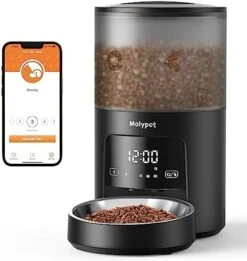 Molypet Automatic Cat Feeders With Timer - 4L Cat Food Dispenser Of 6 Meals With 10S Voice Recorder And Desiccant Bag, Support Dual Power For Cats And Dogs 13 Molypet Automatic Cat Feeders With Timer - 4L Cat Food Dispenser Of 6 Meals With 10S Voice Recorder And Desiccant Bag, Support Dual Power For Cats And Dogs -Pet Products Shop 41cf4zrbWhL. AC
