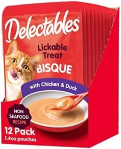 Delectables Bisque Non-Seafood Lickable Wet Cat Treats, Variety Pack, 12 Count (Pack Of 1) -Pet Products Shop 41cnc0aStvL. AC