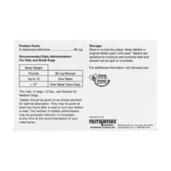 Nutramax Denosyl Liver And Brain Health Supplement For Small Dogs And Cats, With S-Adenosylmethionine (SAMe), 30 Tablets -Pet Products Shop 41cneufJ9zL