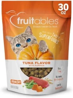 Fruitables Cat Treats – Crunchy Treats For Cats – Healthy Low Calorie Treats Packed With Protein – Free Of Wheat, Corn And Soy – Made With Real Salmon With Cranberry – 30 Ounces -Pet Products Shop 41dJZHJ2nEL. AC