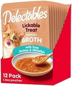 Hartz Delectables Savory Broths Chicken & Veggies Lickable Cat Treat, 12 Pack -Pet Products Shop 41dewn9XphL. AC