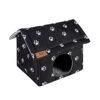 Cat House Dog House,Pet Outdoor Cat House Weatherproof Cat Kennel House Feral Cat House Pet Shelter Semi-Closed Dog Cave Tent Cottage For Pet Warm Cat House In Winter (Color : M) -Pet Products Shop 41dryvvrwEL
