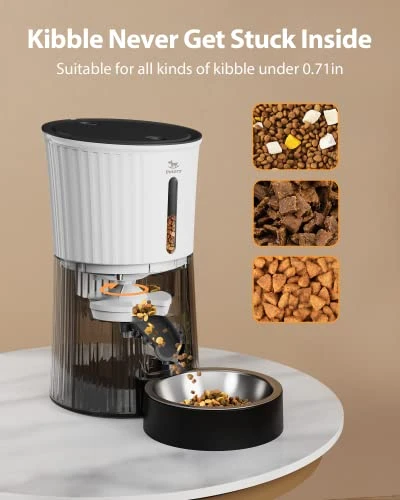 Petory Timed Automatic Cat Feeders - 4L Programable Dry Food Dispenser For Cats And Small Medium Dogs 6 Meals With Desiccant Bag Dual Power Supply 10S Voice Recorder 7 Petory Timed Automatic Cat Feeders - 4L Programable Dry Food Dispenser For Cats And Small Medium Dogs 6 Meals With Desiccant Bag Dual Power Supply 10S Voice Recorder - Image 5