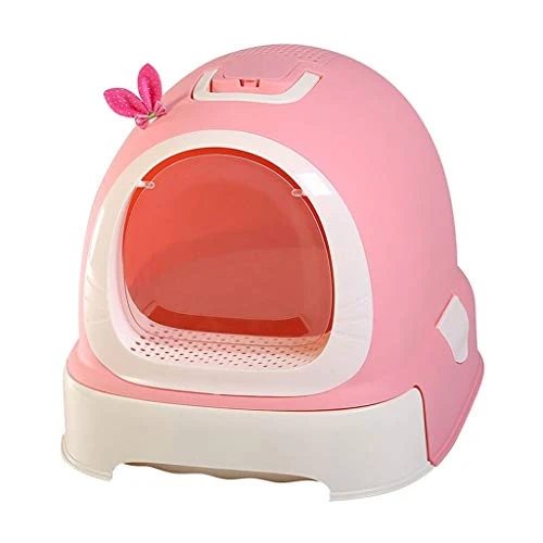 KIZQYN Pet Toilet Cat Litter Bowl Full Closed Drawer Cat Food Cat Toilet Large Cat Sand Bowl Anti-Splashing Cat Pot Pot Pull Deodorant Cat Litter Box (Color : Gray) 3 KIZQYN Pet Toilet Cat Litter Bowl Full Closed Drawer Cat Food Cat Toilet Large Cat Sand Bowl Anti-Splashing Cat Pot Pot Pull Deodorant Cat Litter Box (Color : Gray)