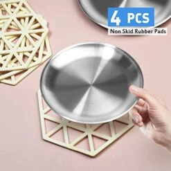 Stainless Steel Cat Dishes For Food And Water Bowls For Small Pets -4 Sets Flat Style 17 Stainless Steel Cat Dishes For Food And Water Bowls For Small Pets -4 Sets Flat Style -Pet Products Shop 41ePIuNctrL