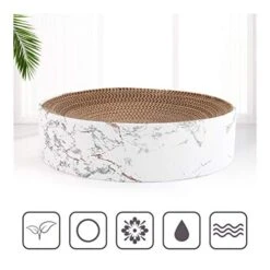 YangYan Cat Toy Large Bowl-Shaped Cat Bed Cat Sofa Customized Corrugated Paper Cat Scratch Board Pet Supplies (Color : A, Size : M) -Pet Products Shop 41foyFkiucL