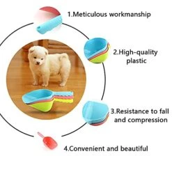 Food Scoop Dog Cat Food Scoop Ice Scoop Flour Scoop Candy Scoops Dry Measuring Cup Plastic Scoop Blue -Pet Products Shop 41gKO1dg97S