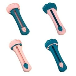 GENERIC 4 PCS Cat Claw Shaped Cat Strip Squeeze Spoon, Delectables Lickable Cat Treats Spoon, Multifunctional Pet Spoons Cat Feeder For Lickable Wet Cat Treats Pet Liquid Snack Feeding