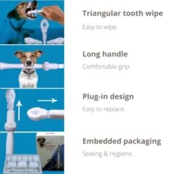 GENERIC ECCOVERSE PET Cleaning KIT For Dog's Teeth Cleaning Pets Dental Care Harmless Cleaning Kit Pets Oral Health Eco-Friendly, White (PTB24) 12 GENERIC ECCOVERSE PET Cleaning KIT For Dog's Teeth Cleaning Pets Dental Care Harmless Cleaning Kit Pets Oral Health Eco-Friendly, White (PTB24) -Pet Products Shop 41gcMtASS1L