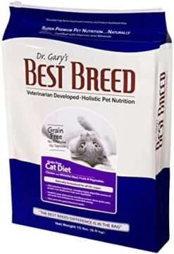 Best Breed Grain Free Cat Diet Made In USA [Natural Dry Cat Food For All Ages] - 4lbs. -Pet Products Shop 41hAHRv5KuL. AC