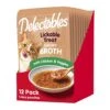 Hartz Delectables Savory Broths Chicken & Veggies Lickable Cat Treat, 12 Pack