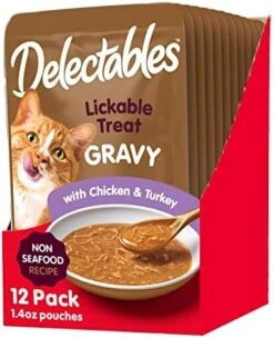 Hartz Delectables Gravy Non-Seafood Lickable Wet Cat Treats, Chicken, 12 Pack -Pet Products Shop 41ia80PzM0L. AC