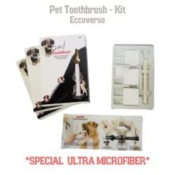 GENERIC ECCOVERSE PET Cleaning KIT For Dog's Teeth Cleaning Pets Dental Care Harmless Cleaning Kit Pets Oral Health Eco-Friendly, White (PTB24) 10 GENERIC ECCOVERSE PET Cleaning KIT For Dog's Teeth Cleaning Pets Dental Care Harmless Cleaning Kit Pets Oral Health Eco-Friendly, White (PTB24) -Pet Products Shop 41jjBJQDRbL