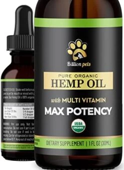 Billion Pets - Hemp Oil For Dogs And Cats - Hemp Oil Drops With Omega Fatty Acids - Hip And Joint Support And Skin Health -Pet Products Shop 41kHnQdm1DL. AC