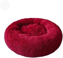 YangYan Soft Long Plush Cat Bed Round Plush Cat Bed House Round Pet Dog Bed For Small Dogs Cats Nest Winter Warm Sleeping Bed Puppy Mat (Color : A, Size : 40cm) -Pet Products Shop 41kL6ptBtbL. AC