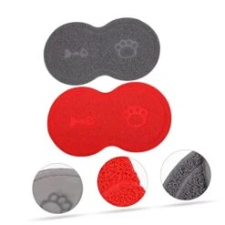 Cat Litter Cat Litter 2 Pcs Washable Water Dog Claw Type Puppy Cat Dish Paws Grinding Animal Mat Cats Anti- Feeding Bowl Non- X Pet Light Skid Cleaning Dogs Anti Pad Food Toy -Pet Products Shop 41kLMrpmajL