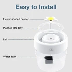 PcEoTllar Cat Water Fountain, Wireless & Rechargeable Battery Operated, Automatic Pet Water Fountain With Filter, 34oz/1L Ultra Quiet Cat Water Dispenser, For Cats, Dogs, Multiple Pets 13 PcEoTllar Cat Water Fountain, Wireless & Rechargeable Battery Operated, Automatic Pet Water Fountain With Filter, 34oz/1L Ultra Quiet Cat Water Dispenser, For Cats, Dogs, Multiple Pets -Pet Products Shop 41kPcsnnNyL