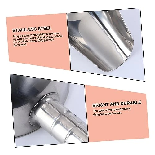 PATKAW 3pcs Pet Feeding Scoop Stainless Steel Pet Feeder Pet Food Scoop 1/2 Cup Scoop Dog Food Scooper Feed Scoop Aluminum Scoop Metal Dog Food Shovel Dog Food Spoon Ice Machine Thicken 4 PATKAW 3pcs Pet Feeding Scoop Stainless Steel Pet Feeder Pet Food Scoop 1/2 Cup Scoop Dog Food Scooper Feed Scoop Aluminum Scoop Metal Dog Food Shovel Dog Food Spoon Ice Machine Thicken - Image 2