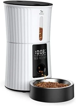 Petory Timed Automatic Cat Feeders - 4L Programable Dry Food Dispenser For Cats And Small Medium Dogs 6 Meals With Desiccant Bag Dual Power Supply 10S Voice Recorder 18 Petory Timed Automatic Cat Feeders - 4L Programable Dry Food Dispenser For Cats And Small Medium Dogs 6 Meals With Desiccant Bag Dual Power Supply 10S Voice Recorder -Pet Products Shop 41lGGfUhPAL. AC
