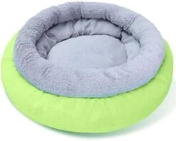 SONGBIRDTH Cat Round Litter Pad Small Dog Winter Sleeping Mat Anti-Slip Cattery Pet Supply,Breathable Cotton Blend,Removable Easy To Clean Sky Blue S -Pet Products Shop 41lqfQbhcxL. AC