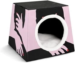 Printed Cat Cube Kitty House Indoor Cats Bed Cat Sofa Small Dogs Shelter Warm And Cozy Fried Chicken Foods 29 Printed Cat Cube Kitty House Indoor Cats Bed Cat Sofa Small Dogs Shelter Warm And Cozy Fried Chicken Foods -Pet Products Shop 41lygjIOUDL. AC