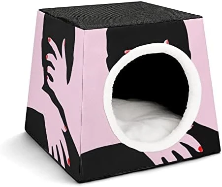 Printed Cat Cube Kitty House Indoor Cats Bed Cat Sofa Small Dogs Shelter Warm And Cozy Fried Chicken Foods 15 Printed Cat Cube Kitty House Indoor Cats Bed Cat Sofa Small Dogs Shelter Warm And Cozy Fried Chicken Foods - Image 13
