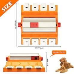 GOOLA Dog Puzzle Toys, Dog Slow Feeders, Interactive Dog Toys For IQ Training & Mental Enrichment, Fun Dog Treat Puzzle Toy For Large/Medium/Small Dogs (Orange) -Pet Products Shop 41m1vQAx0dL