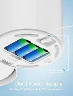 WOPET Automatic Timed Cat Feeder - Cat Dry Food Dispenser 6 Meals Daily With Portion Control, 3L Programable Pet Feeder For Indoor Cats And Small Medium Dogs, Dual Power Supply, 10s Meal Call -Pet Products Shop 41mT0NtYSTL